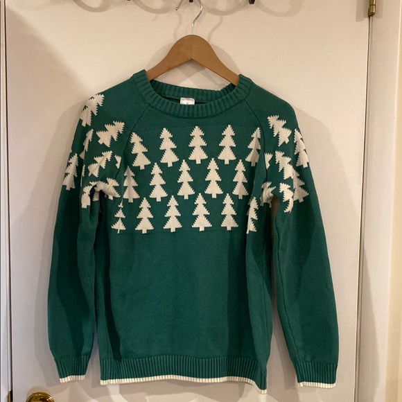 Hanna Andersson Sweaters - Hanna Andersson Women's XS Green Tree Pattern Sweater
